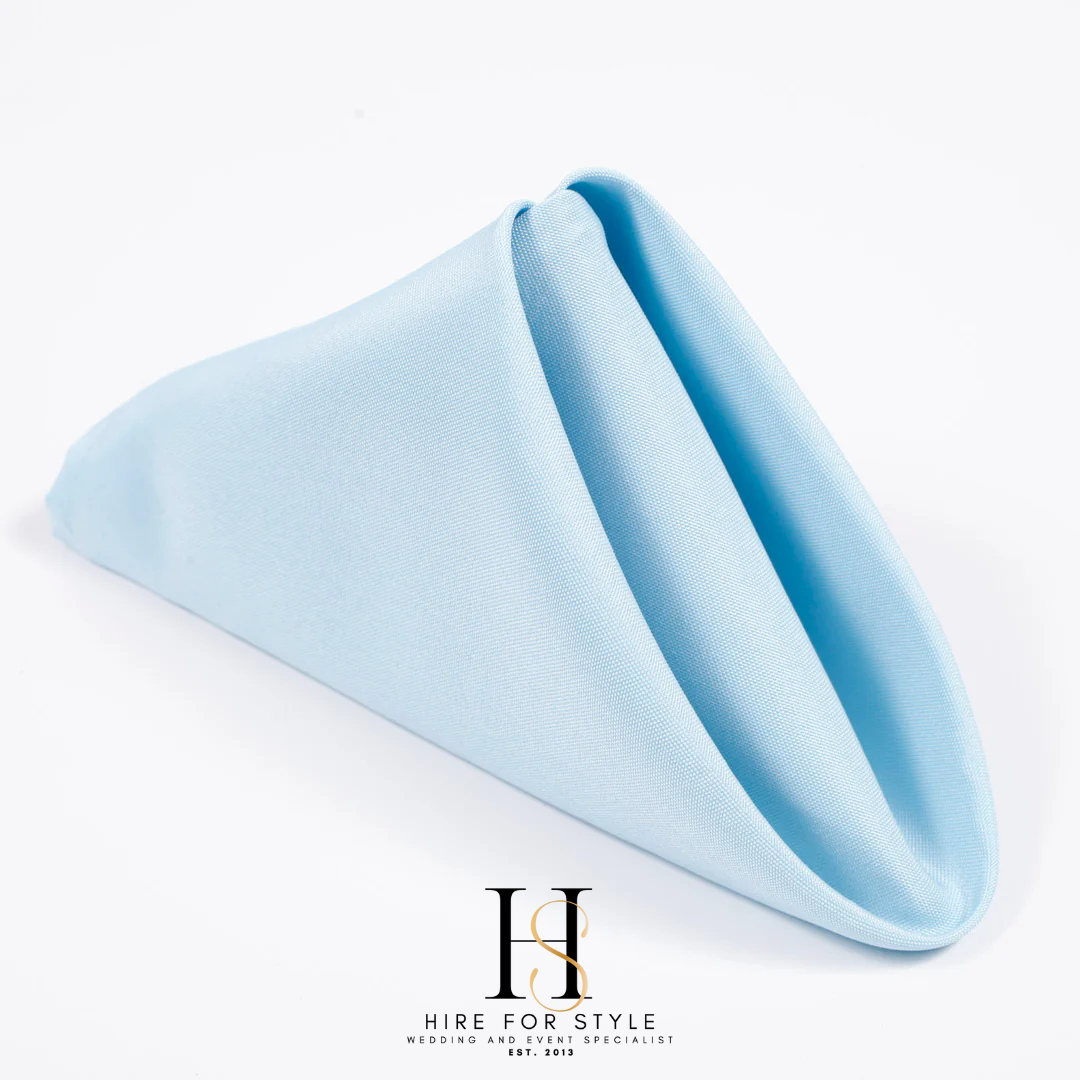 Light Blue Event Napkin Hire