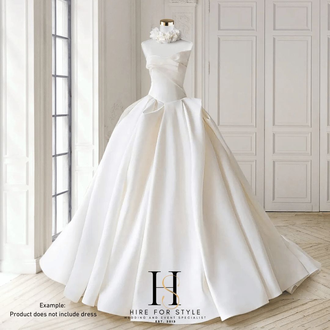 White & Gold Bridal Mannequin Hire