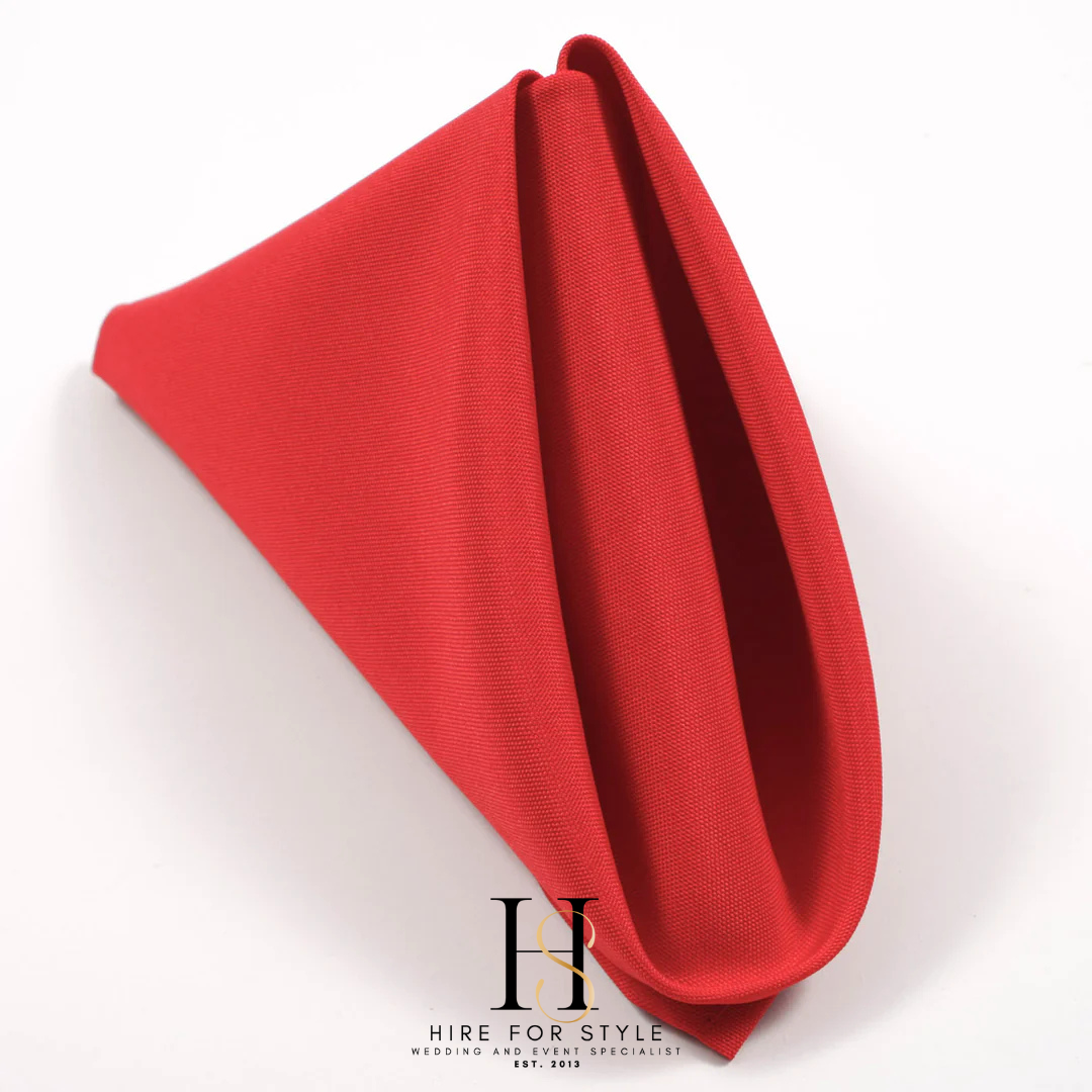 Red Event Napkin Hire