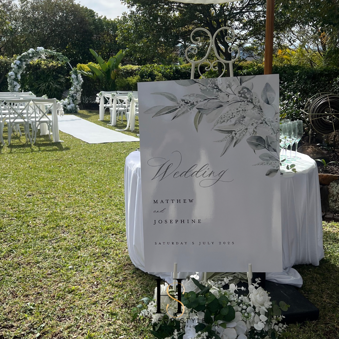 A1 Welcome Sign including Personalised Design – Hire For Style
