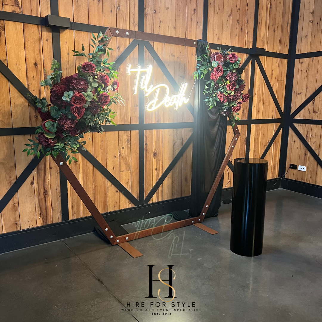 Till Death Hexagon Backdrop Package