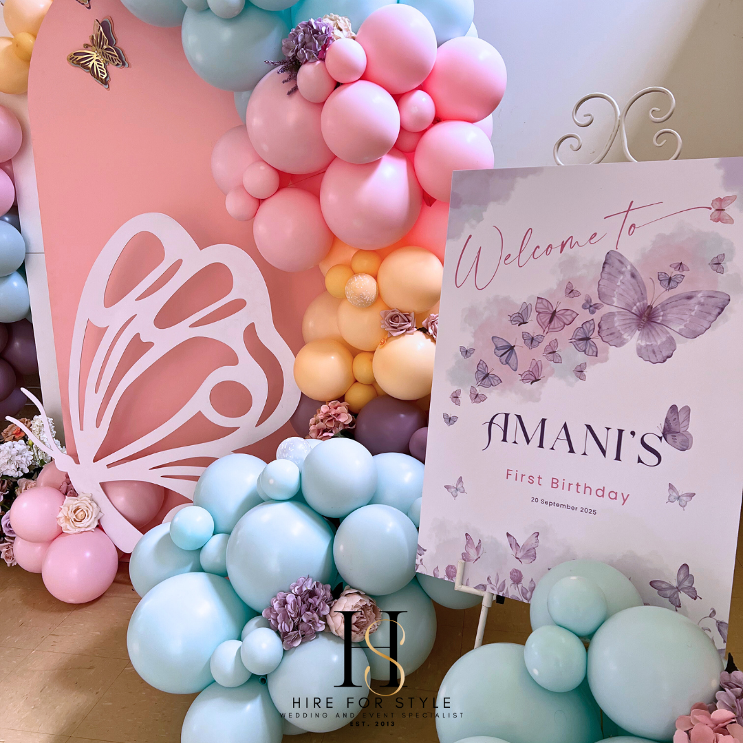 2 x Arch Backdrops with Balloon Garland Package