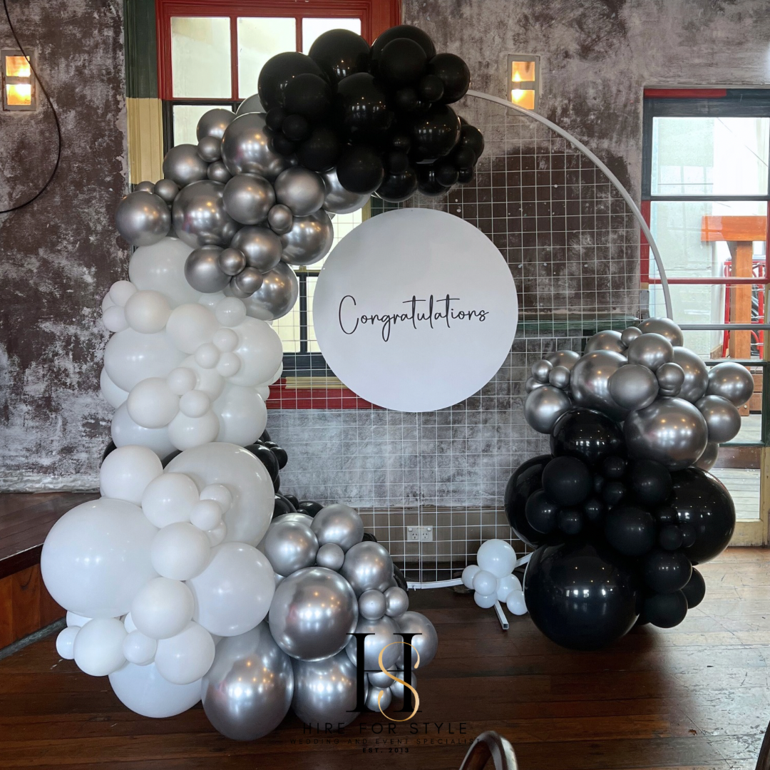 Graduation Balloon Backdrop Display