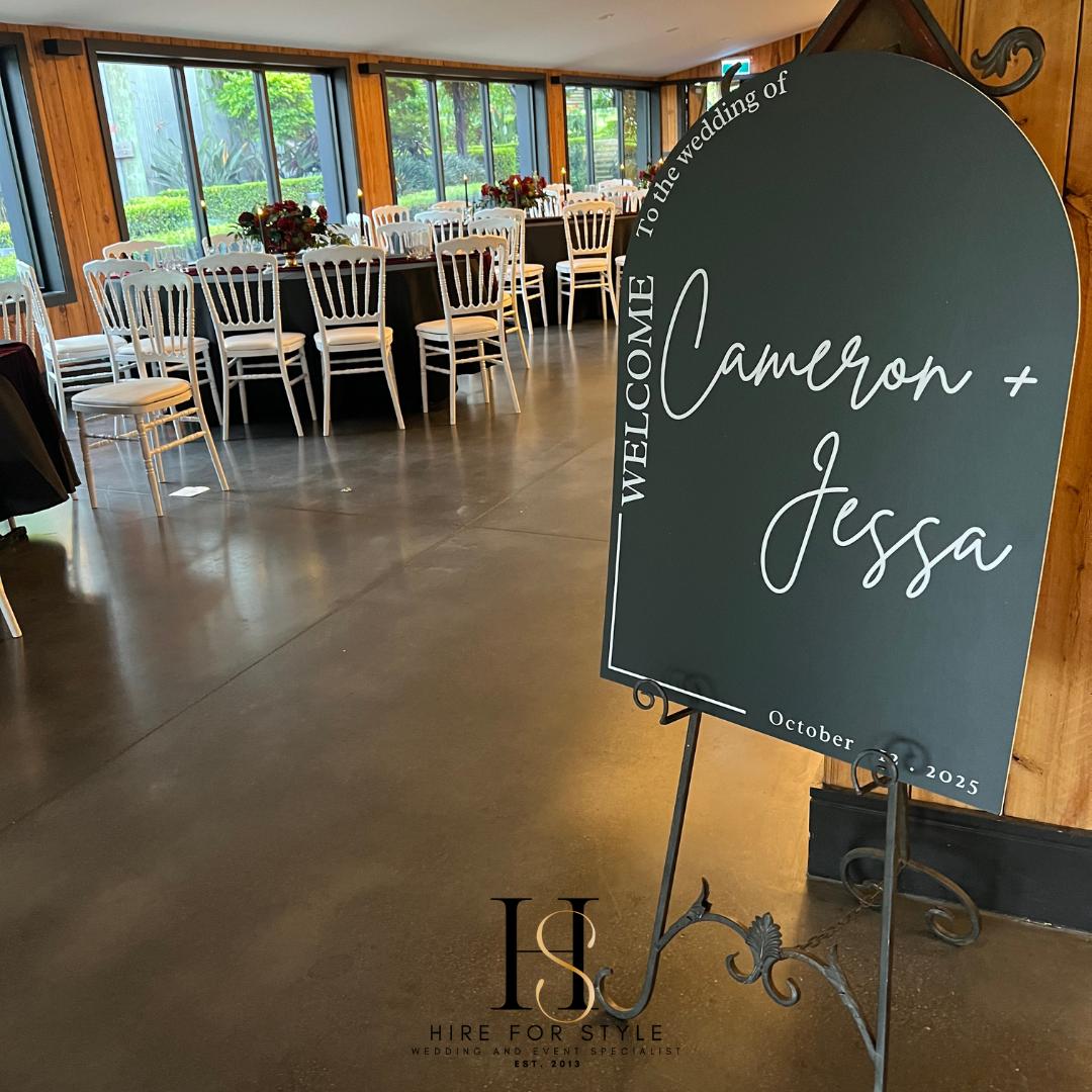 Arch Board Wedding and Event Welcome Sign