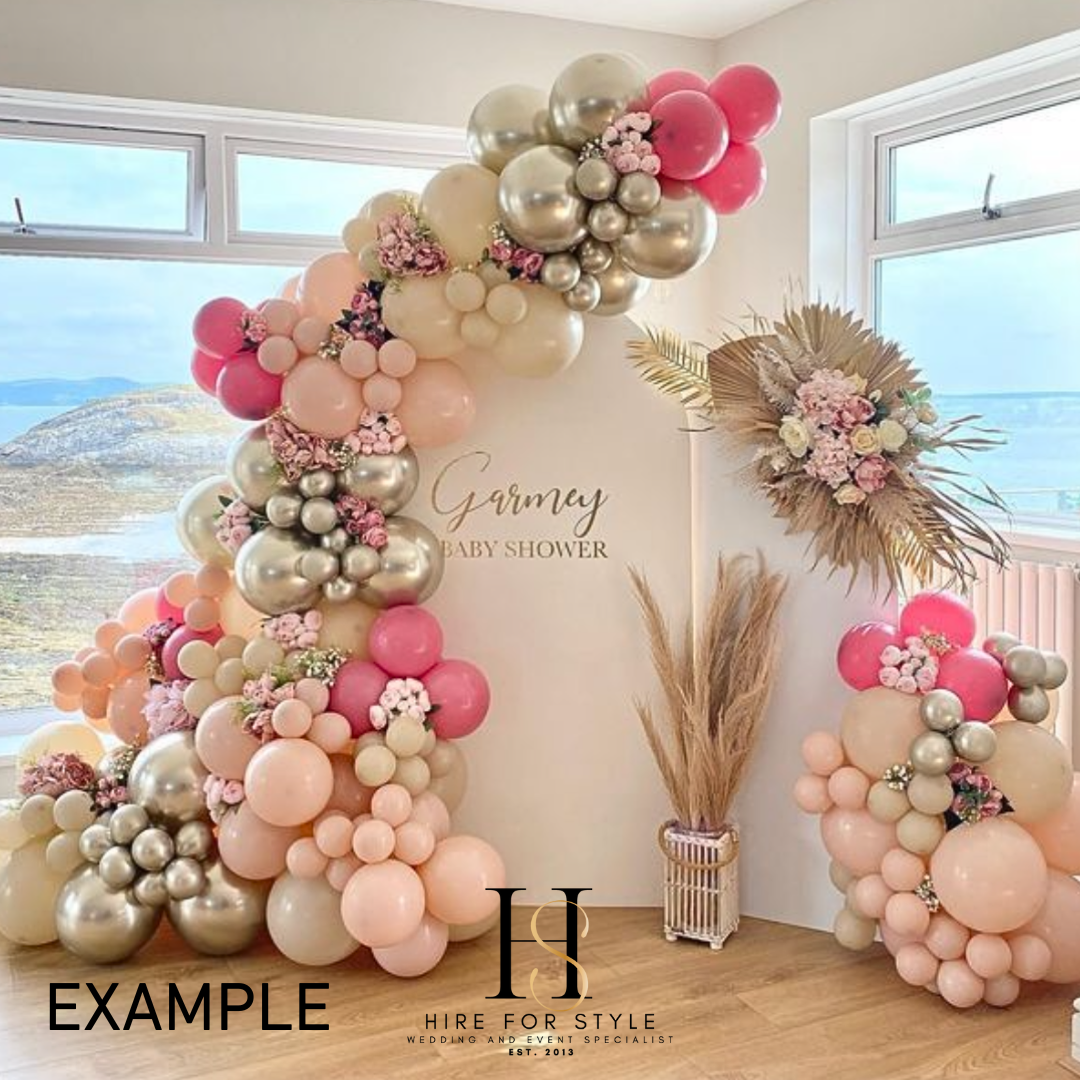 Arch and Sail Backdrop Balloon Package
