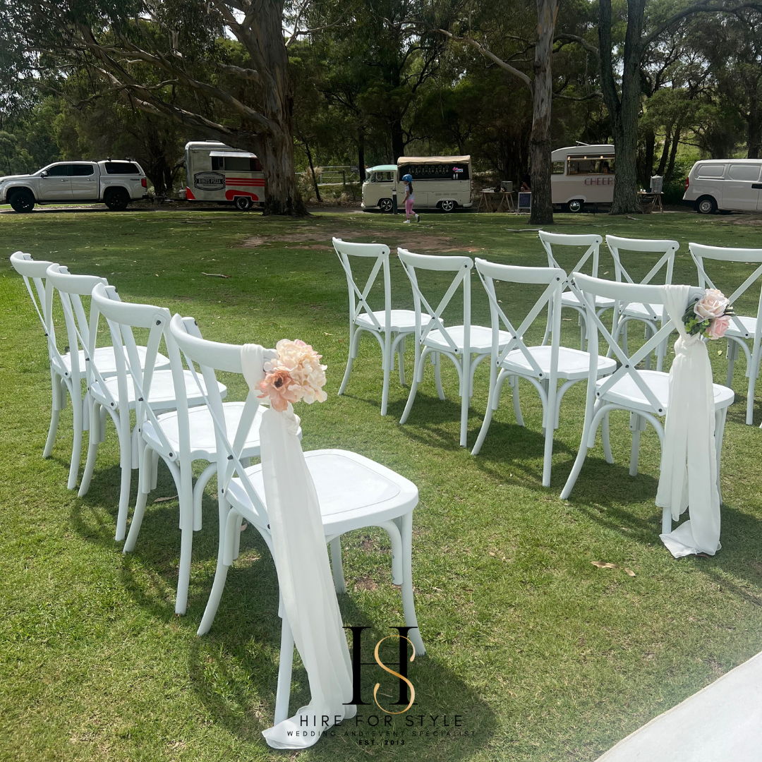Add on - Floral Chair Pew with Sash