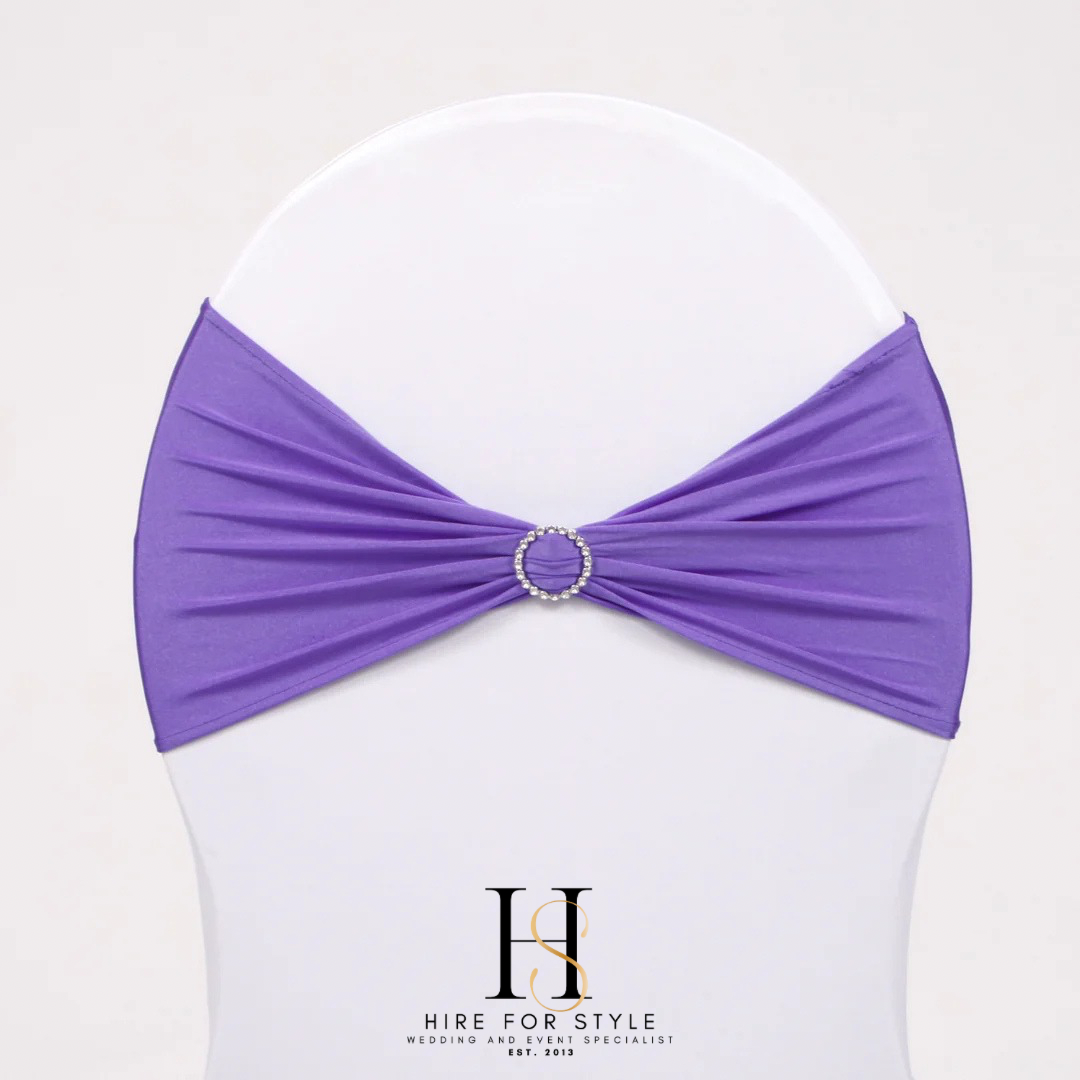 Purple Lycra Chair Band