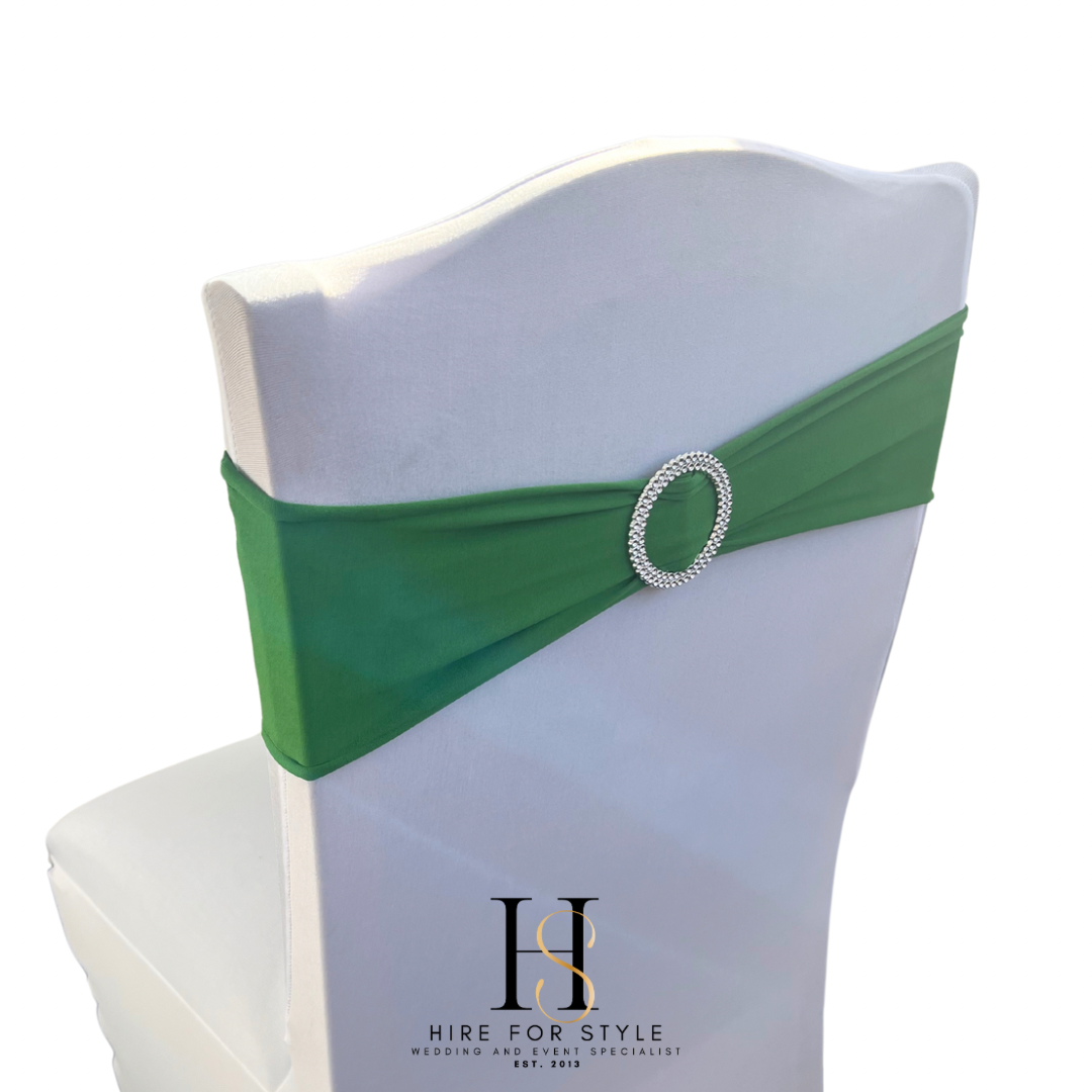 Green Lycra Chair Band HIRE