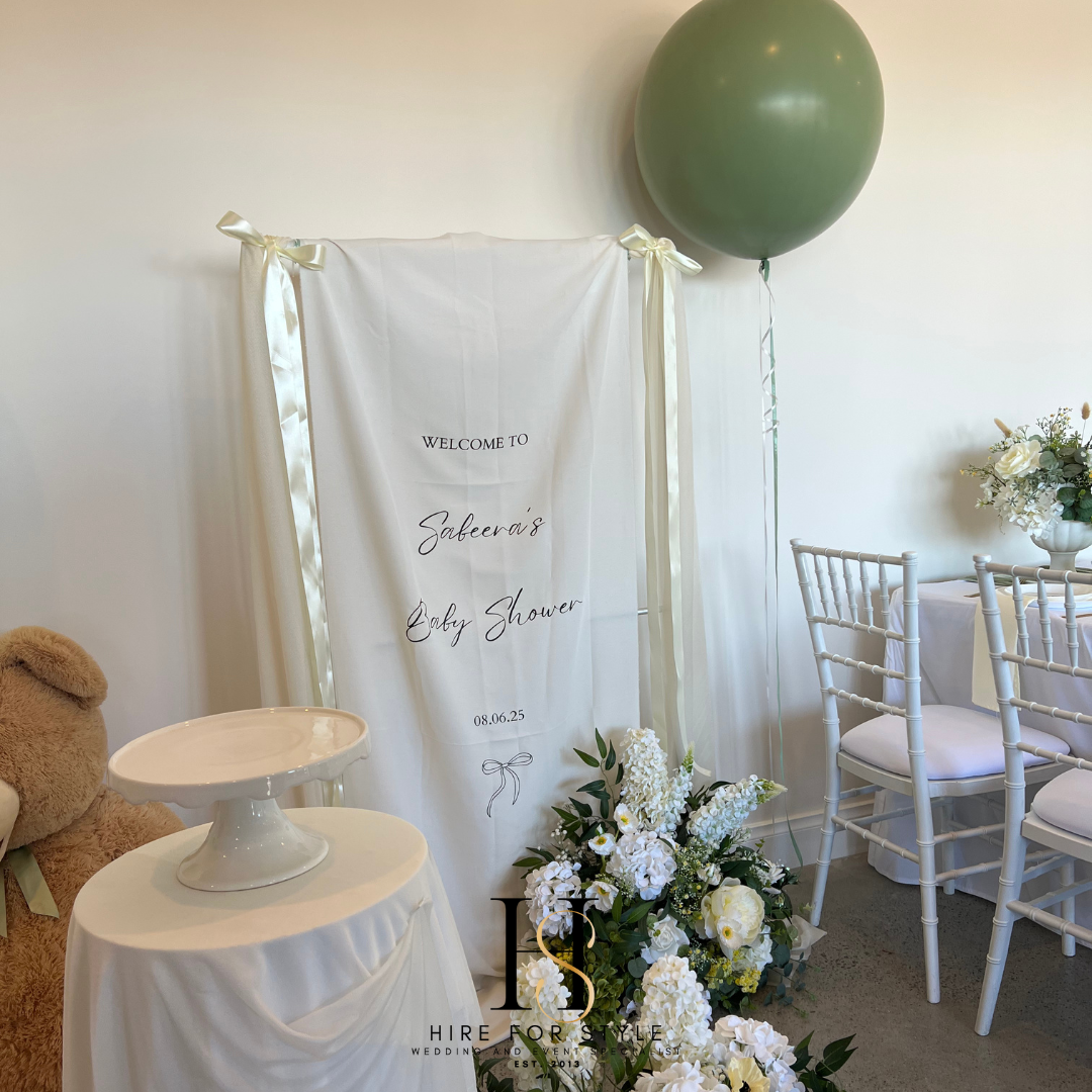 Fabric Welcome Sign