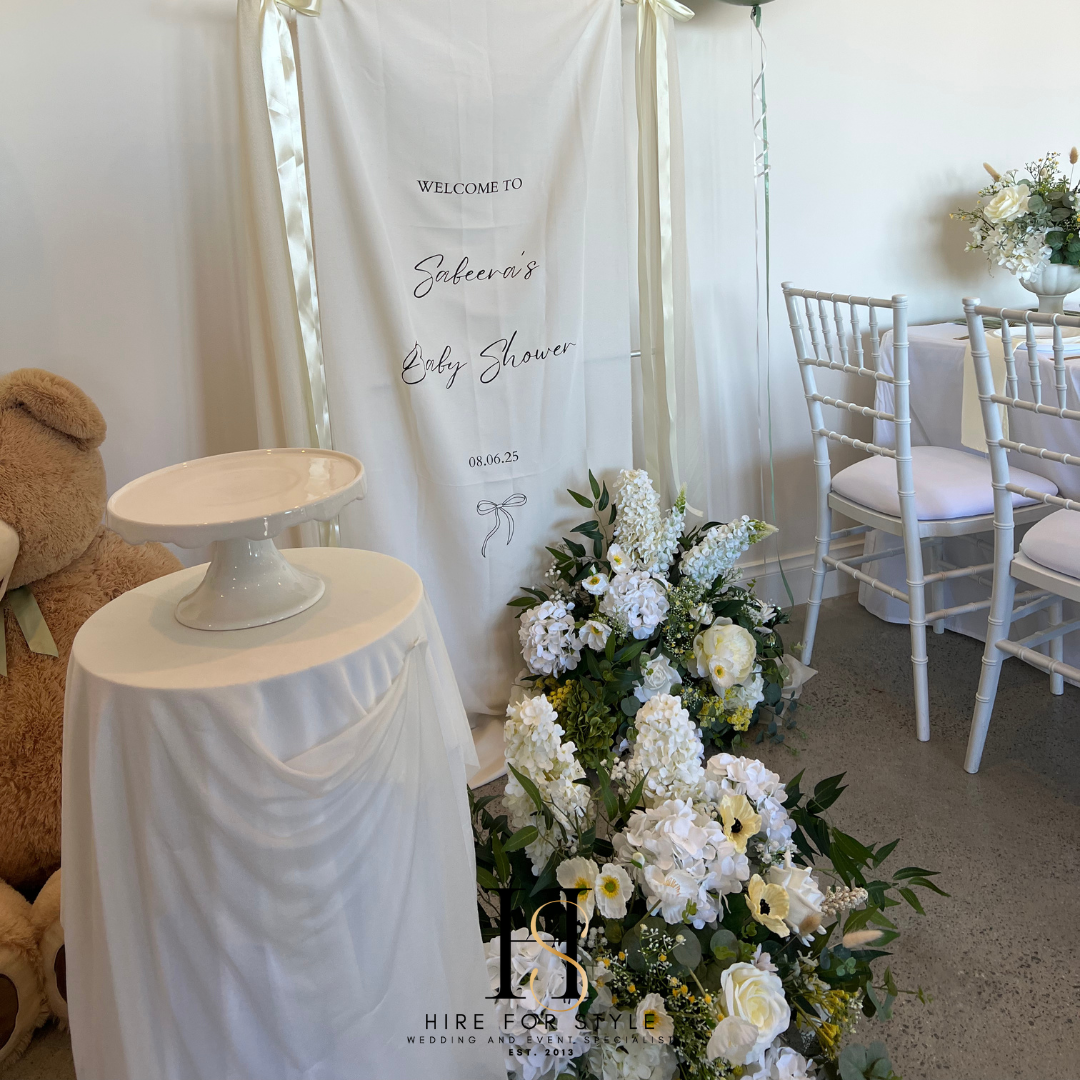 Fabric Welcome Sign