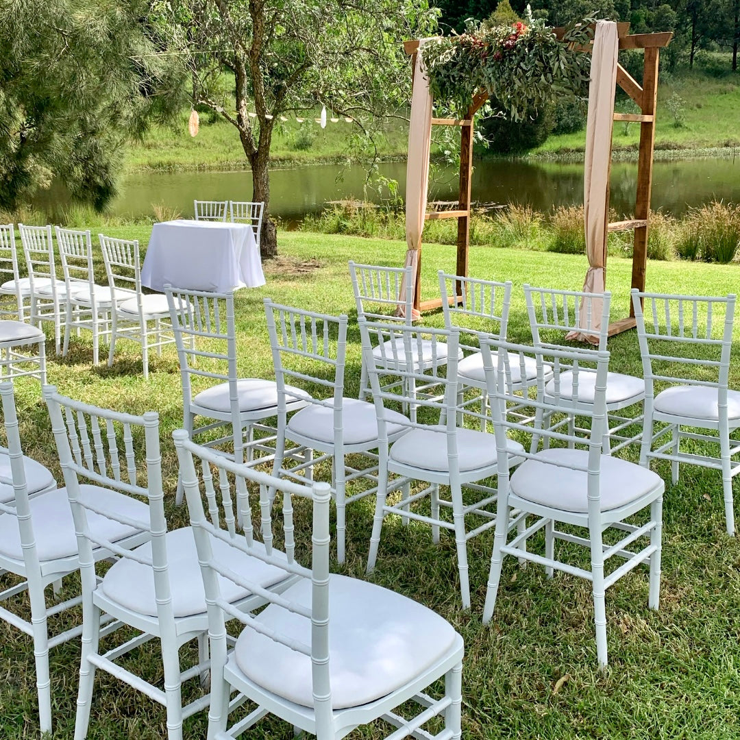 A102 Tiffany Chair Wedding Ceremony Package with Sign