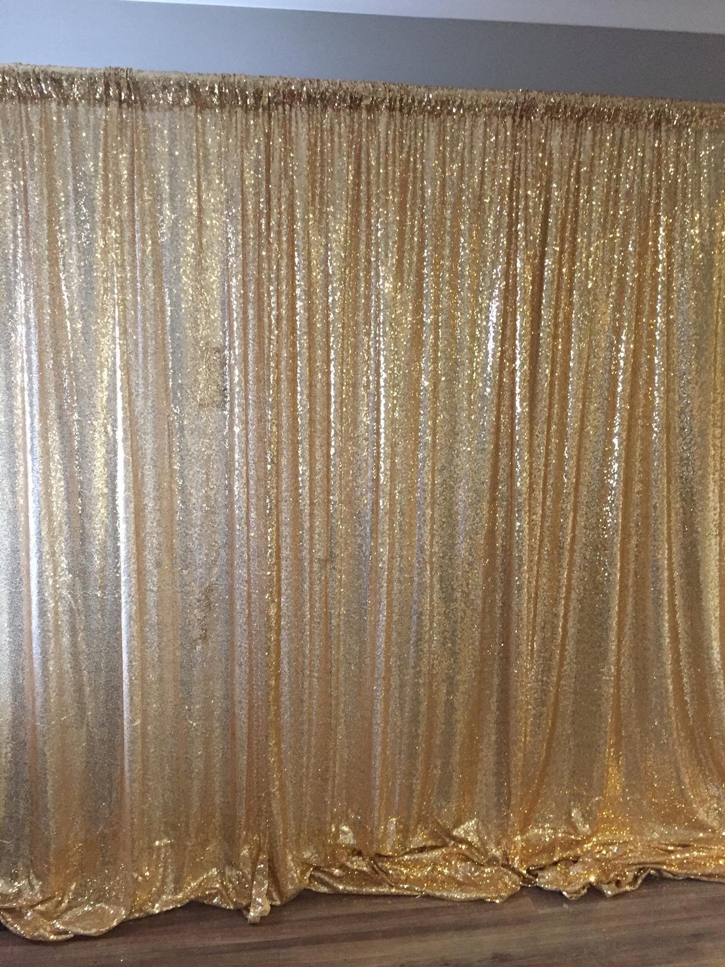 Gold Sequin Backdrop HIRE