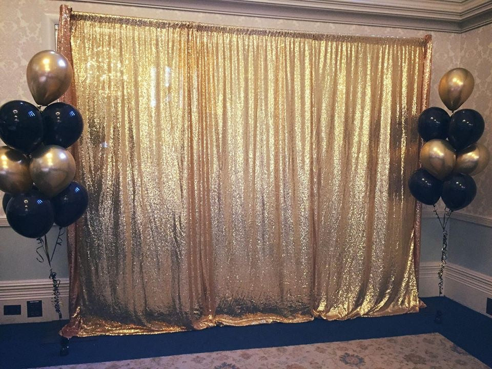 Gold Sequin Backdrop HIRE