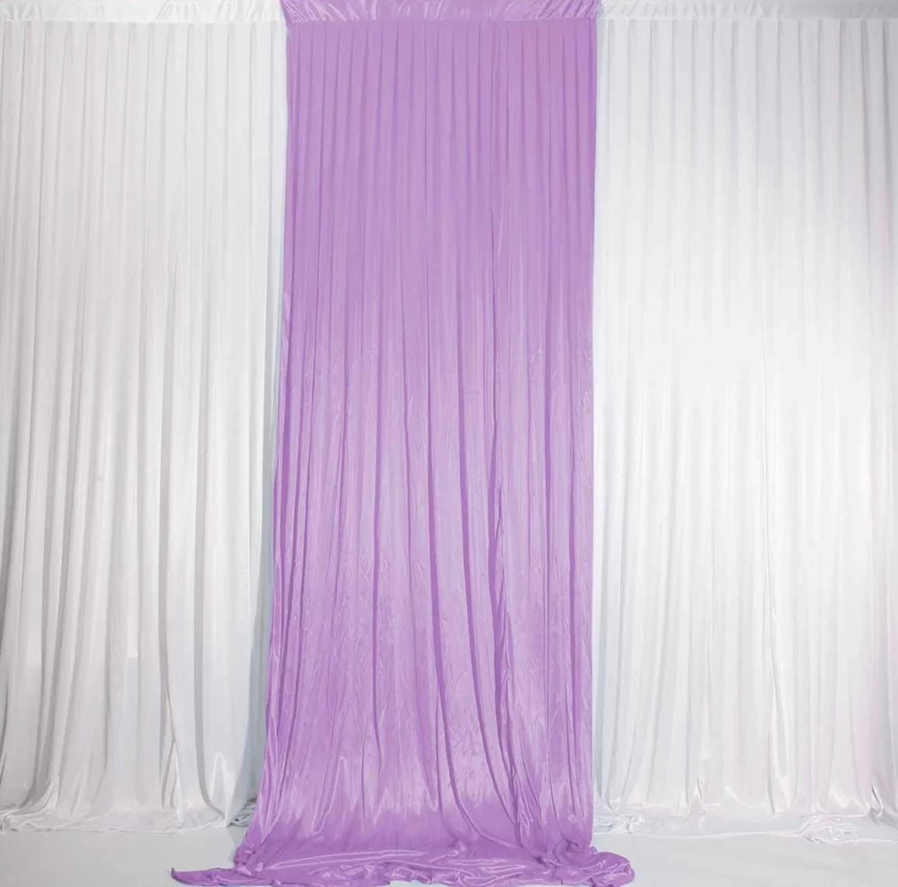 Lavender Purple Satin Backdrop HIRE