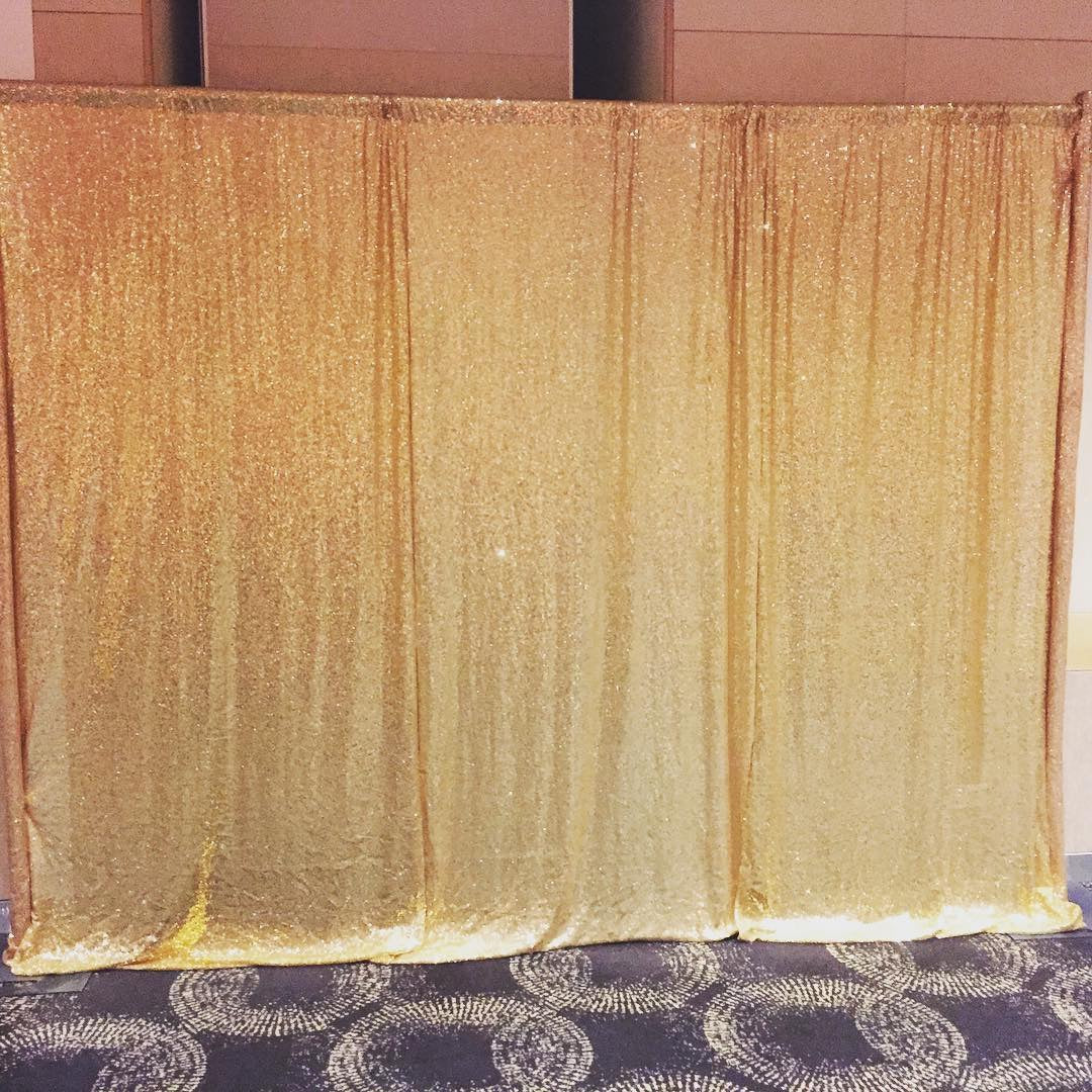 Gold Sequin Backdrop HIRE