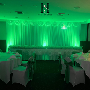 Bridal Table Package with Backdrop & Baby Breath Garland