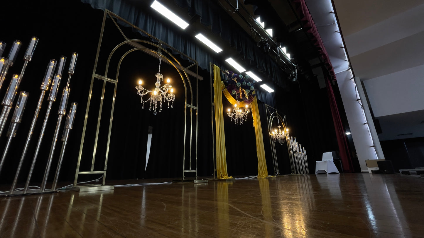 Basic Gold Trio Backdrop Package 001