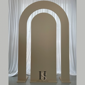 Small Double Arch Backdrop Hire