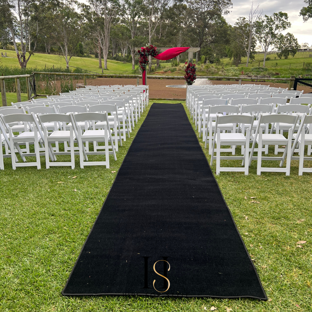 Black 12m Carpet Runner