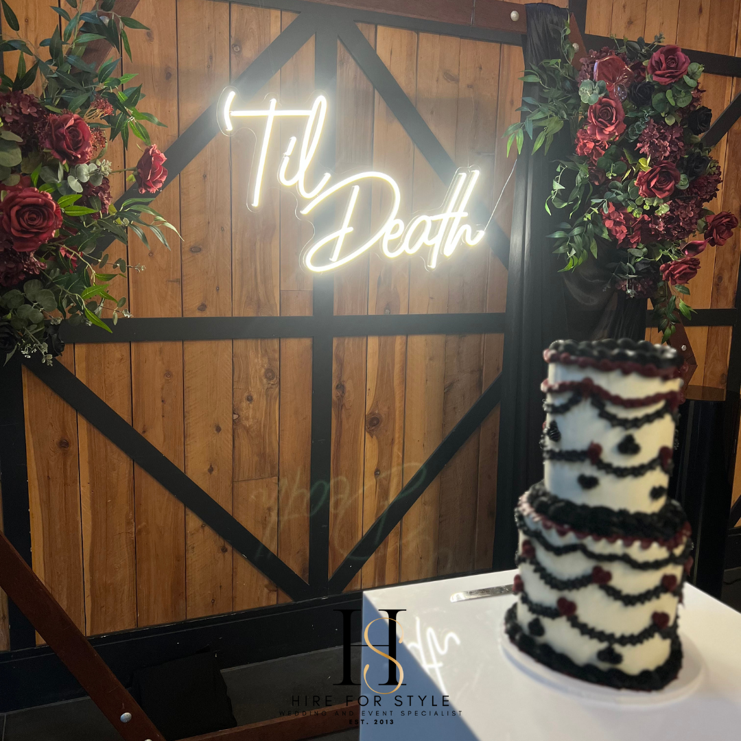 LED Till Death Sign Hire