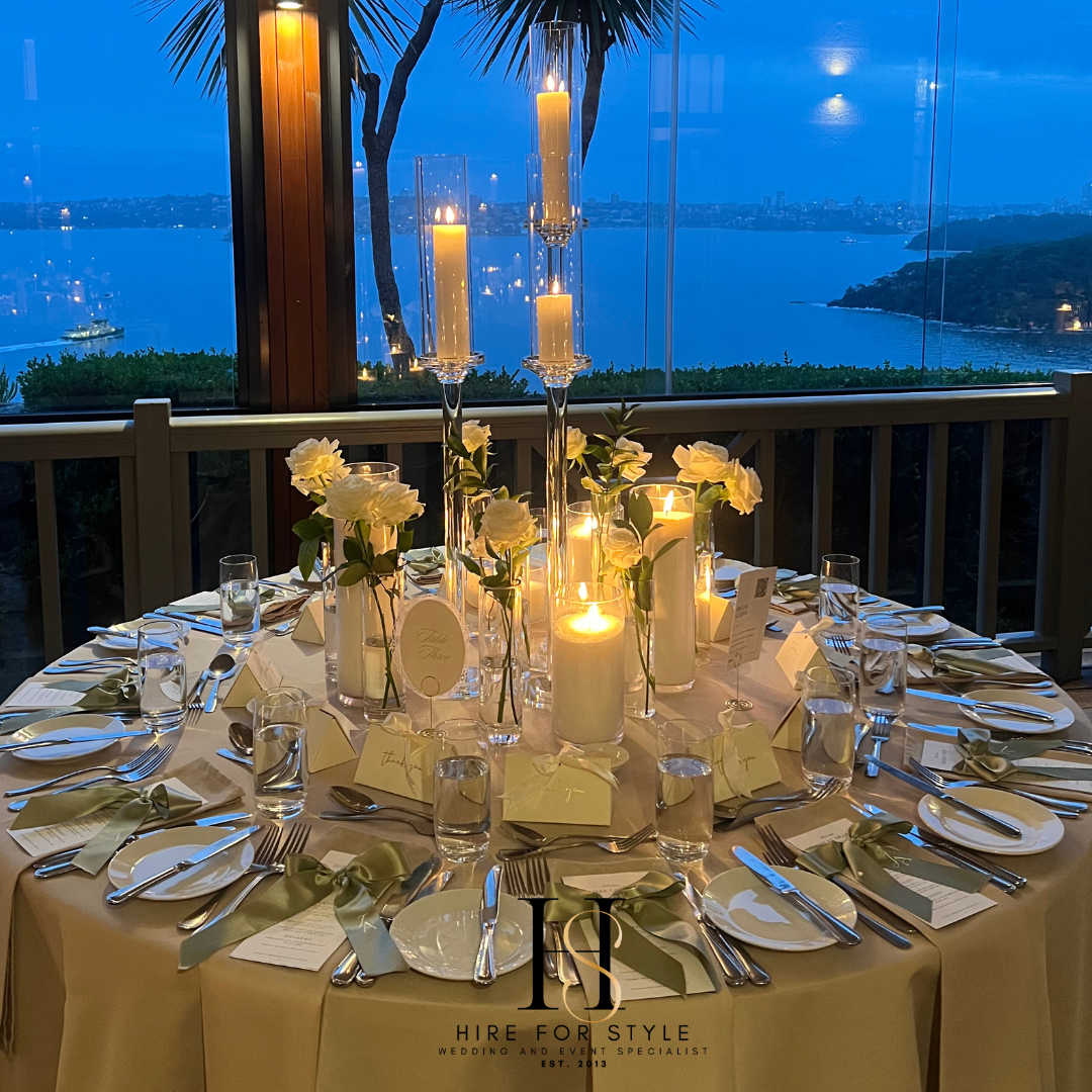 Elevated Candlelight & Fresh Floral Centerpiece