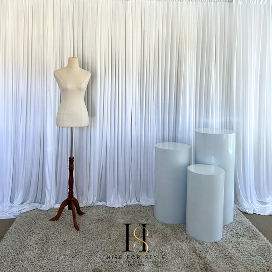 Simple Bridal Home Backdrop Display