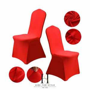 Red Lycra Chair Cover Hire