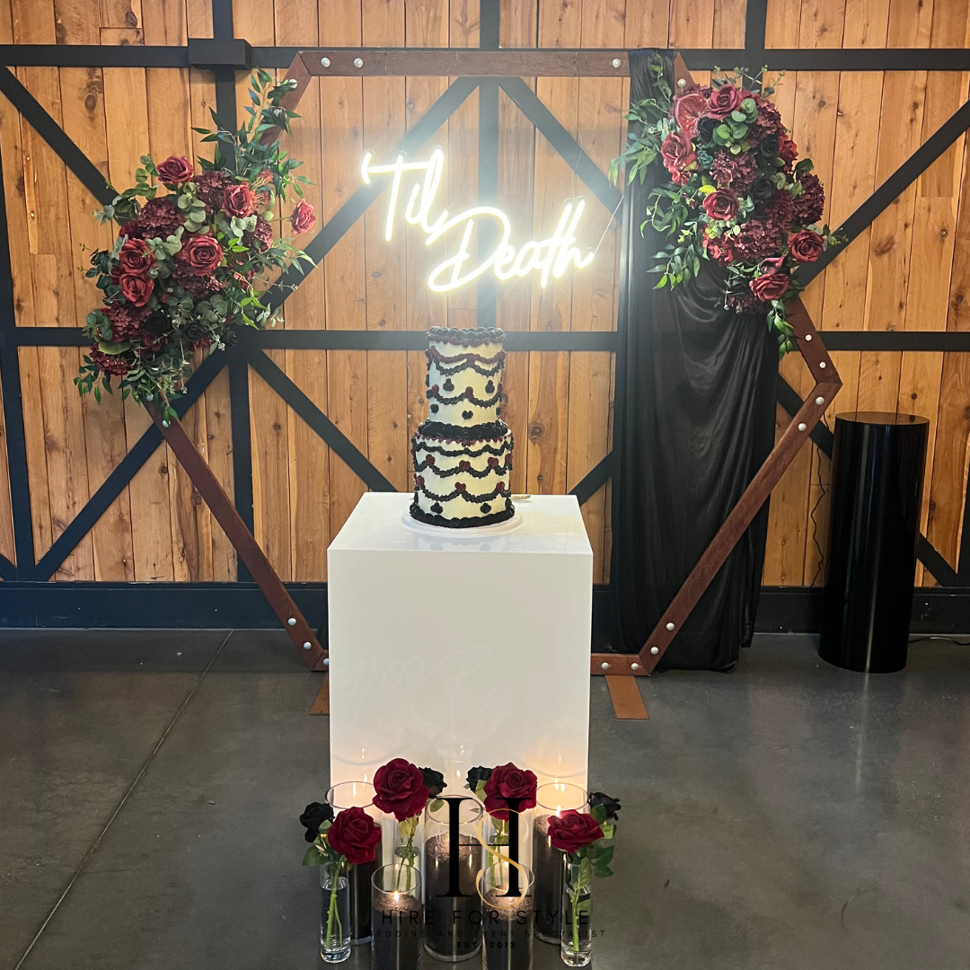 LED Till Death Sign Hire