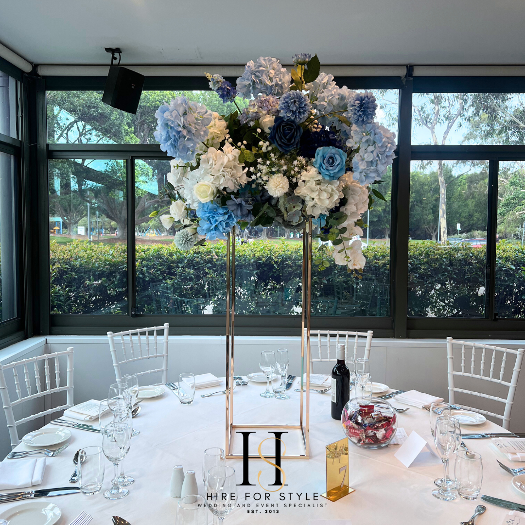 Large Faux Silk Flower arrangement with Stand