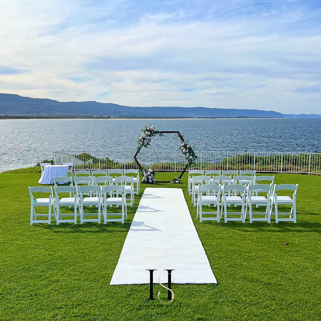 A101M Hexagon Arbour Wedding Ceremony Package with Included Service Fee