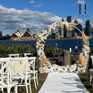 GC01 Wedding Ceremony Package with Ghost Chairs + Plus Service Fee