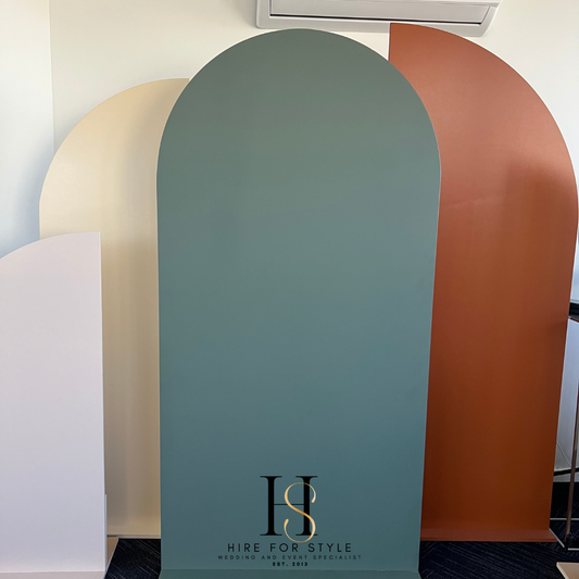 Eucalyptus Green Arch Backdrop Hire