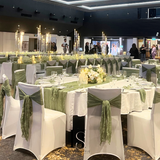 Eucalyptus Green Cheesecloth Table Runner Hire