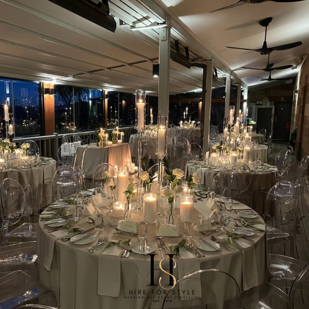 Elevated Candlelight & Fresh Floral Centerpiece
