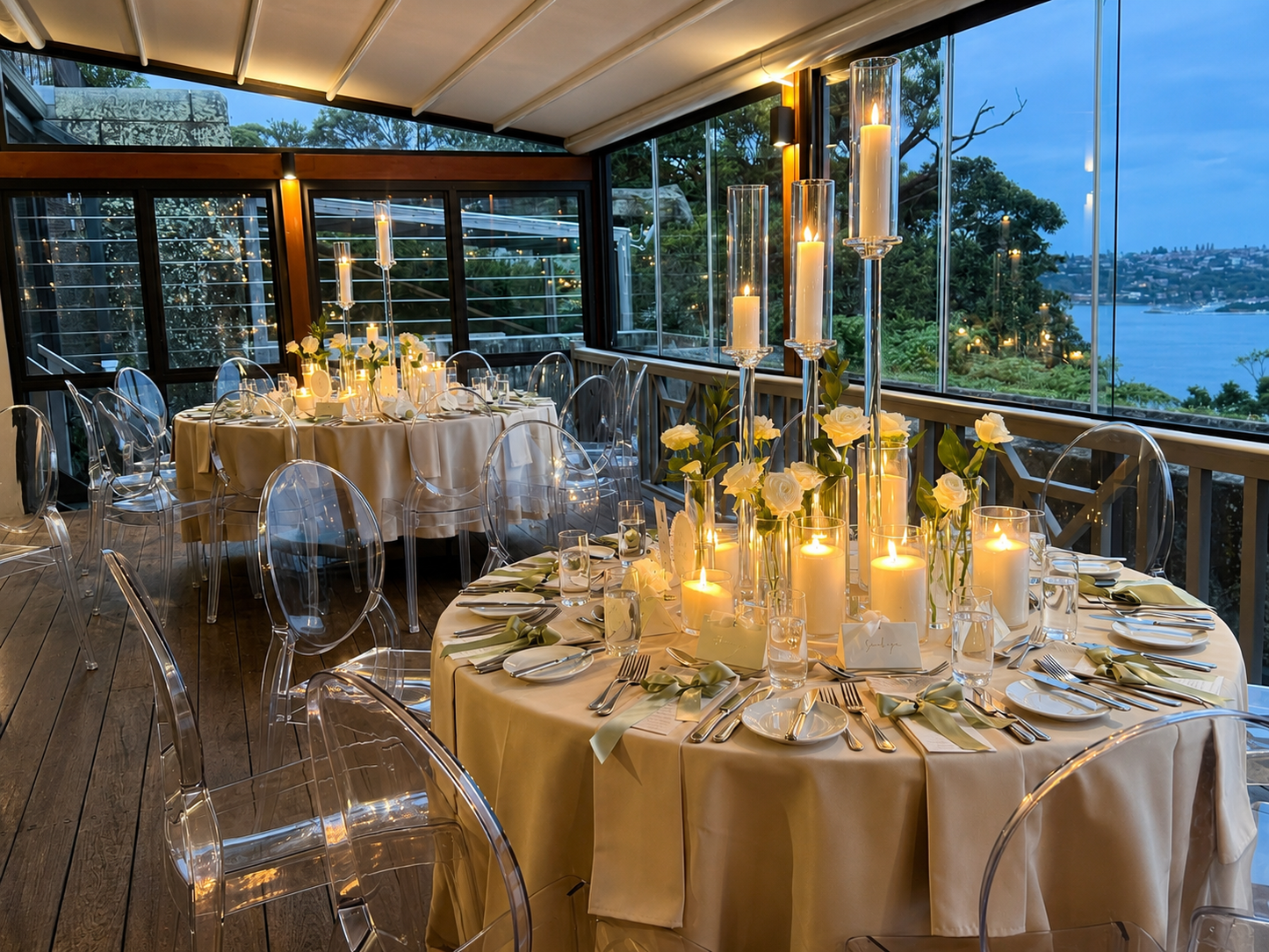 Elevated Candlelight & Fresh Floral Centerpiece