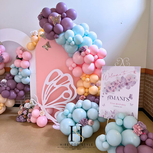 2 x Arch Backdrops with Balloon Garland Package