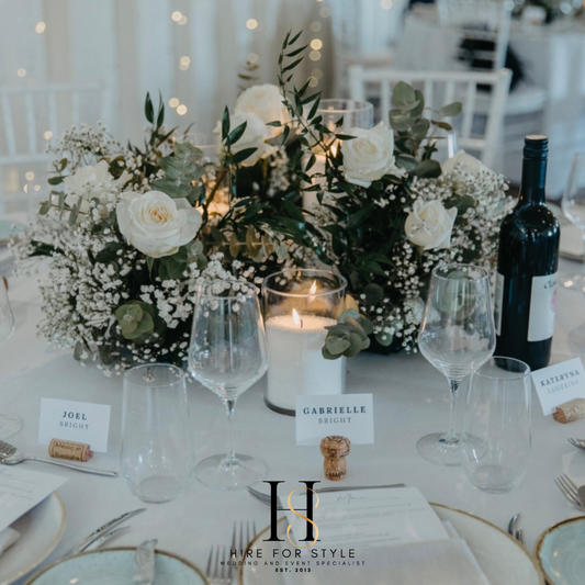 Large Fresh Floral Centrepiece with Candle Sand