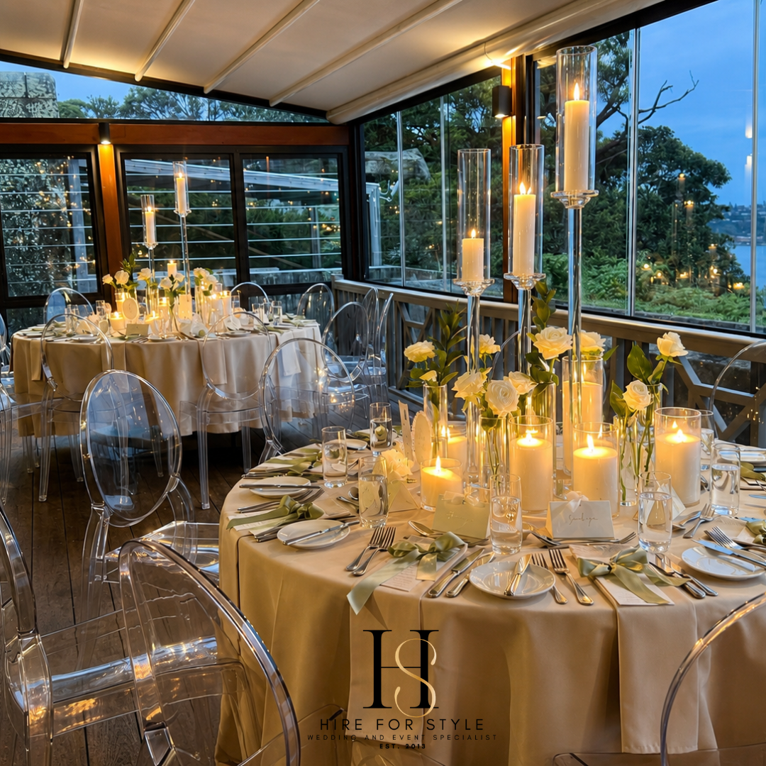 Elevated Candlelight & Fresh Floral Centerpiece