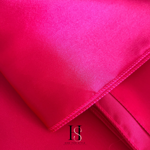 Hot Pink Satin Chair Sash HIRE