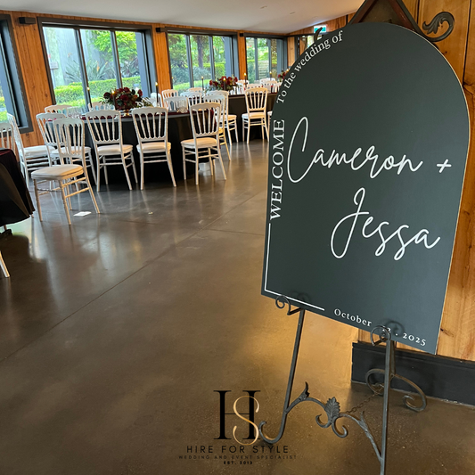 Arch Board Wedding and Event Welcome Sign
