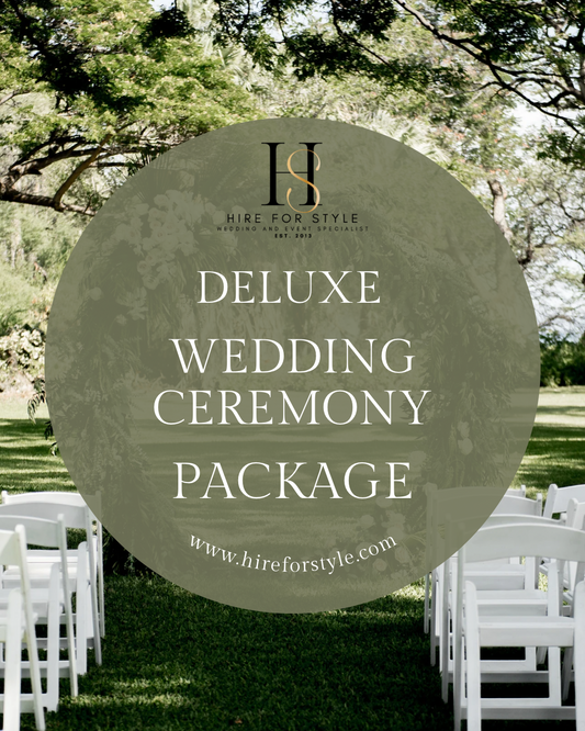 Deluxe Wedding Package 001 with Gladiator Chairs