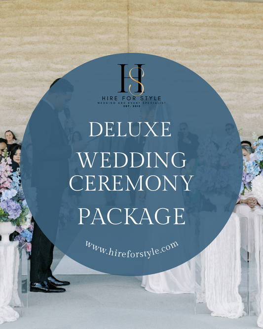 Deluxe Wedding Package 002 with Clear Ghost Chairs