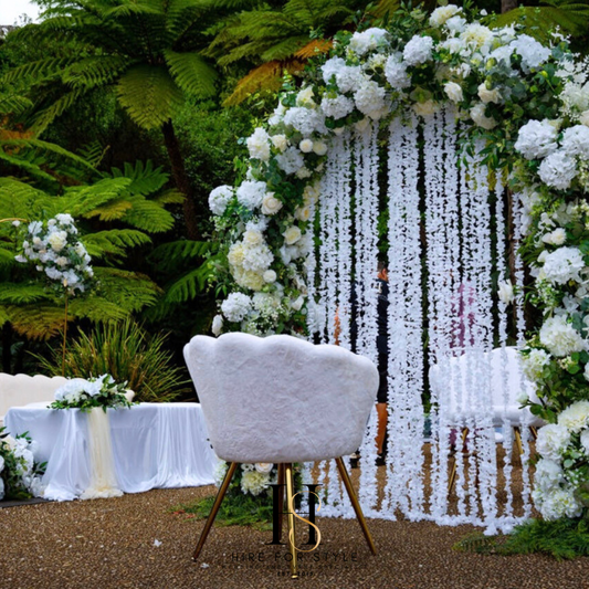 Double Sided Nikkah Floral Partition Wedding Ceremony Backdrop