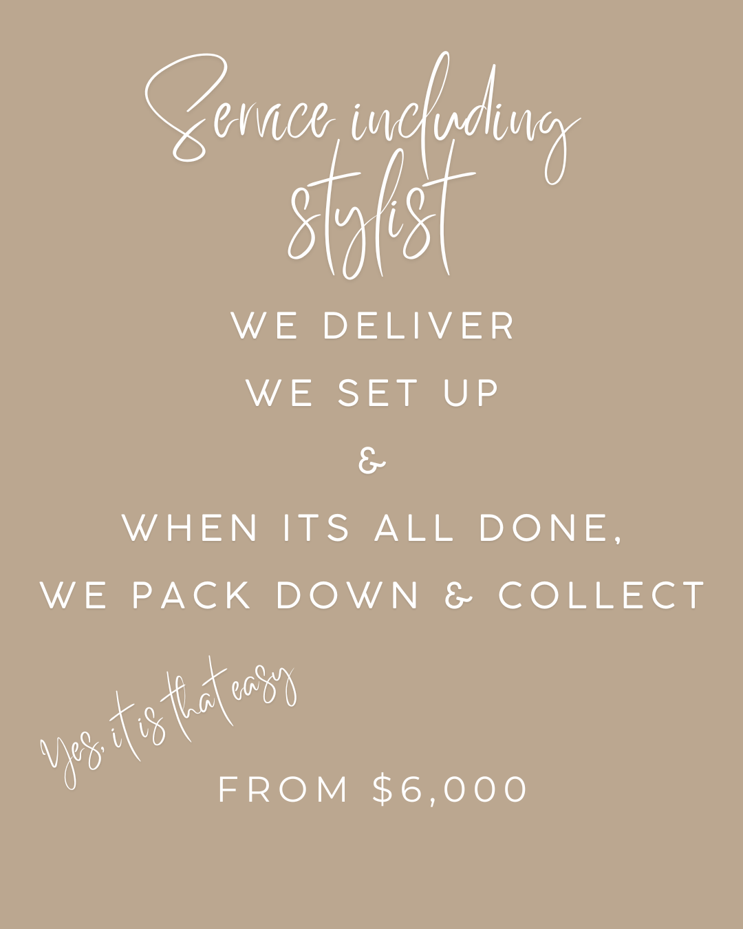 Complete Wedding Ceremony Package for 80 Guests