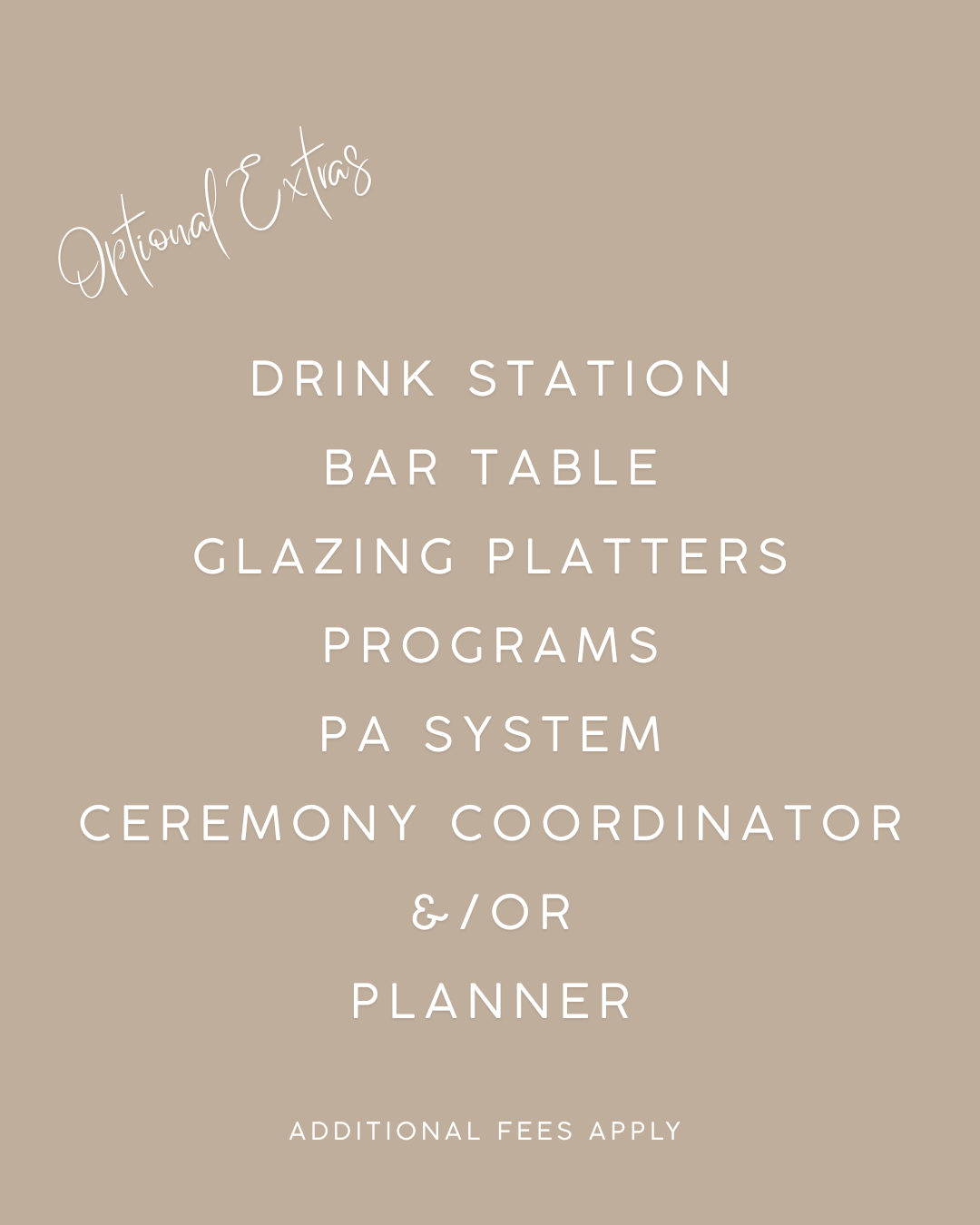 Complete Wedding Ceremony Package for 80 Guests