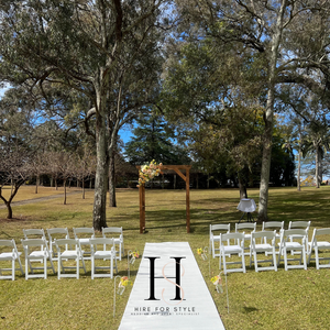 White Tiffany Chair with White Cushion HIRE