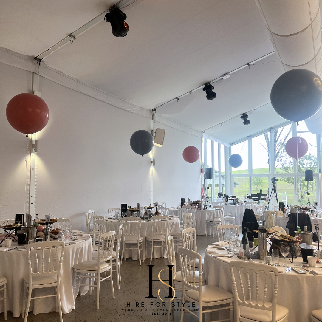 Grand Balloon and Floral Display with 3 Backdrops