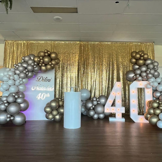 Gold Sequin Backdrop HIRE