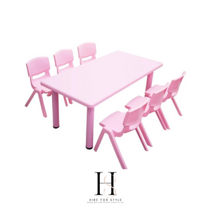 Children’s Pink Table HIRE