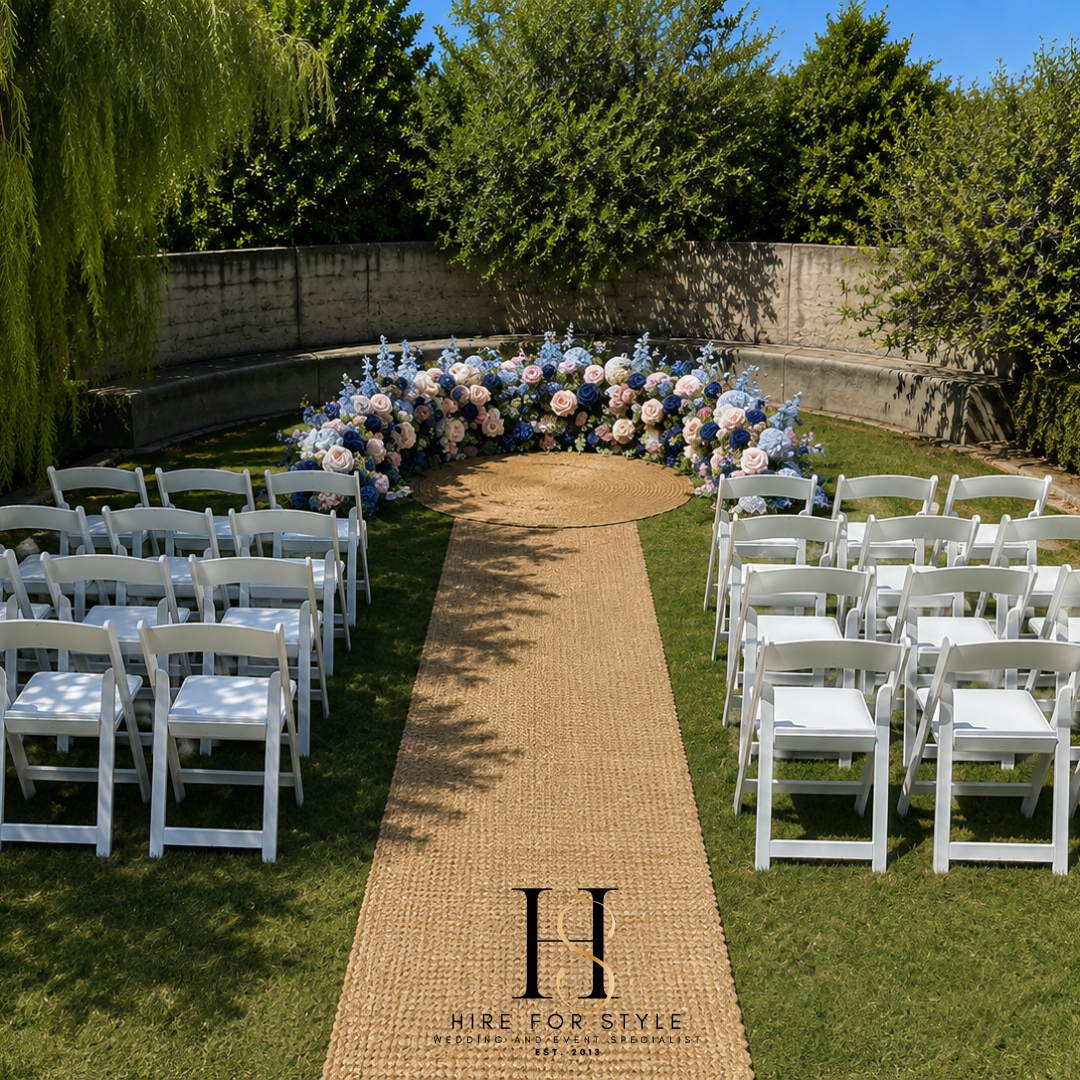 G102 Wedding Package with Semi-Circular Floral Alter plus Service Fee
